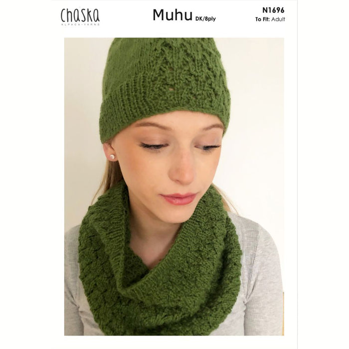 Little Frogs Cowl & Lace Panel Beanie Knitting Pattern (N1696)-Pattern-Wild and Woolly Yarns