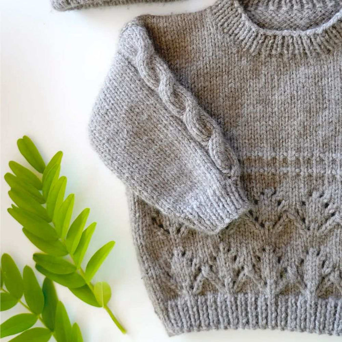 Lottie Sweater and Hat Knitting Pattern - 8Ply (BC123)-Needlecraft Patterns-Lisa F Design-Wild & Woolly Yarns
