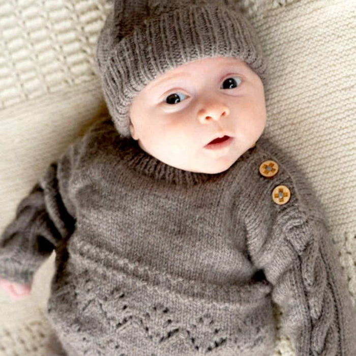 Lottie Sweater and Hat Knitting Pattern - 8Ply (BC123)-Needlecraft Patterns-Lisa F Design-Wild & Woolly Yarns