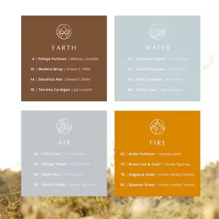 Malabrigo Pattern Book 12 - Four Elements-Pattern-Wild and Woolly Yarns