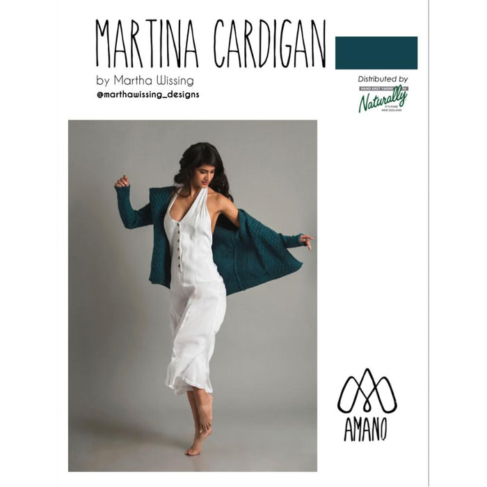 Martina Cardigan Knitting Pattern-Needlecraft Patterns-Wentworth Distributors-Printed-Wild & Woolly Yarns