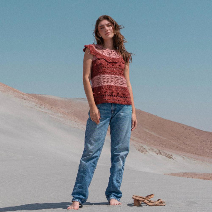 Mila Crochet Top Crochet Pattern-Needlecraft Patterns-Wentworth Distributors-Printed-Wild & Woolly Yarns
