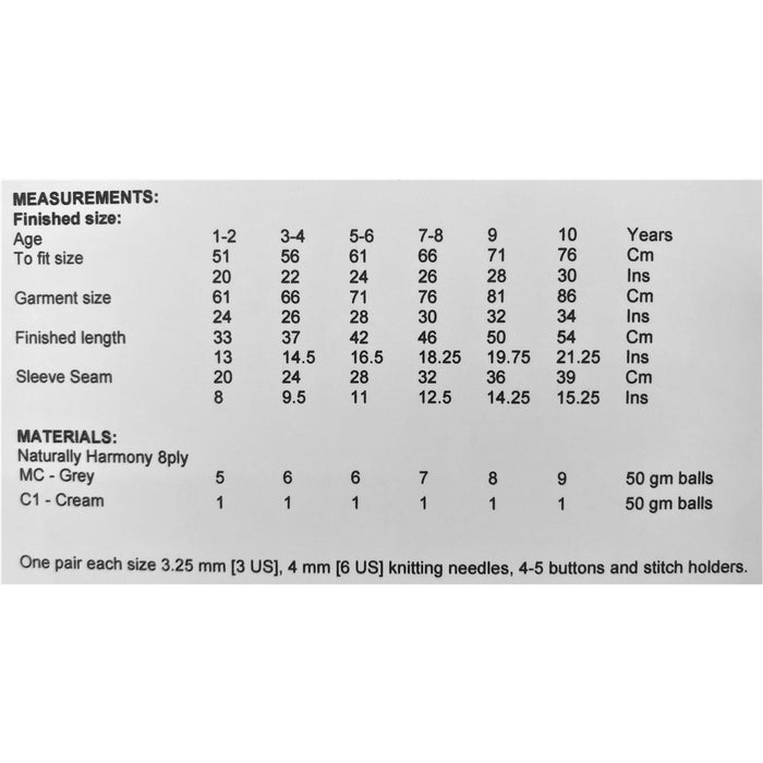 Noughts and Crosses Hoodie Knitting Pattern - 8PLy (LF11)-Pattern-Wild and Woolly Yarns