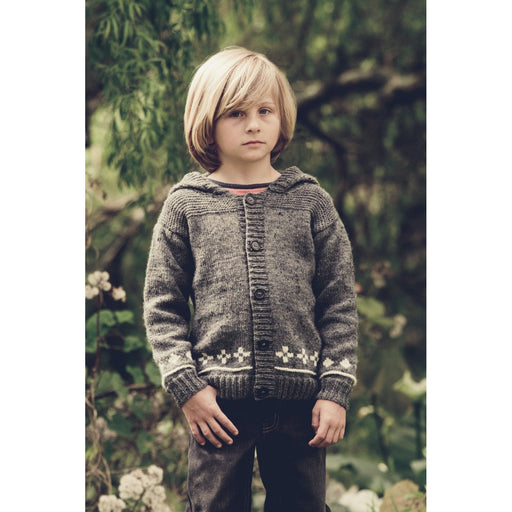 Noughts and Crosses Hoodie Knitting Pattern - 8PLy (LF11)-Pattern-Wild and Woolly Yarns