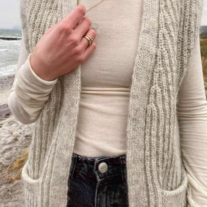 November Vest Knitting Pattern - PetiteKnit-Needlecraft Patterns-Wild and Woolly Yarns