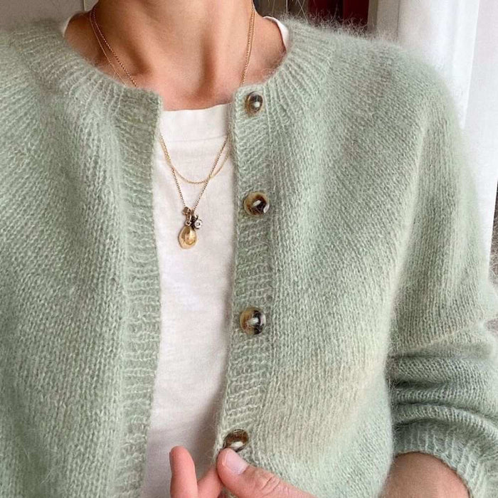 Novice Cardigan Mohair Edition Knitting Pattern - PetiteKnit-Needlecraft Patterns-PetiteKnit-Wild & Woolly Yarns