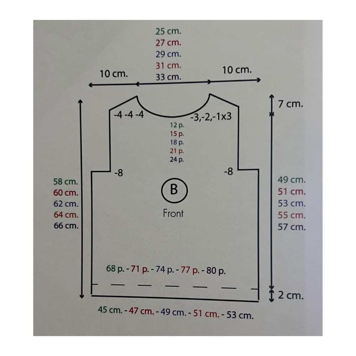 Oklahoma Long-sleeve Sweater (DMF15445L)-Needlecraft Patterns-CraftCo-Wild & Woolly Yarns