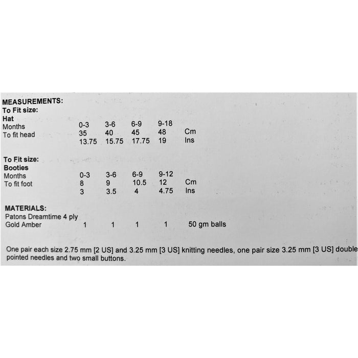 Princess Gabriella Bonnet & Booties Knitting Pattern - 4Ply (BC79)-Pattern-Wild and Woolly Yarns