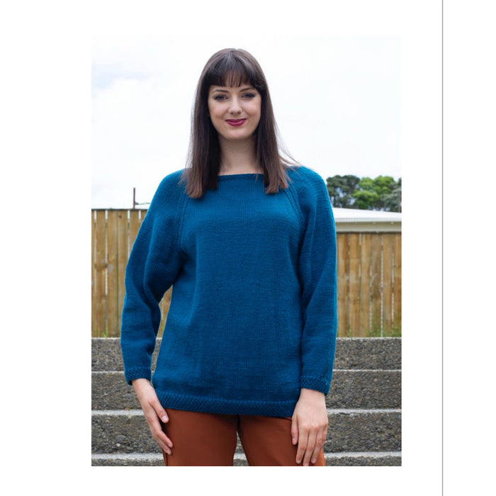 Raglan Jumper Knitting Pattern (N1516)-Pattern-Wild and Woolly Yarns
