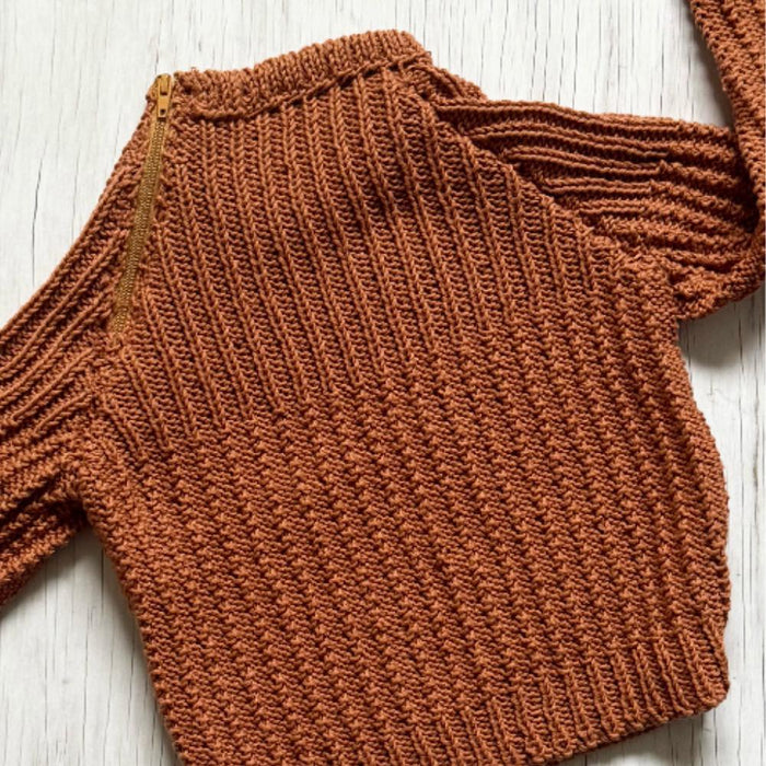 Raglan Sweater Knitting Pattern (K3048)-Needlecraft Patterns-Wentworth Distributors-Printed-Wild & Woolly Yarns