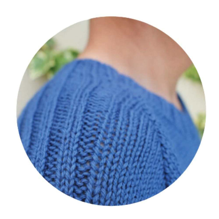 Rib Detail Men's Sweater Knitting Pattern (CRU2021)-Needlecraft Patterns-Crucci-Printed-Wild & Woolly Yarns