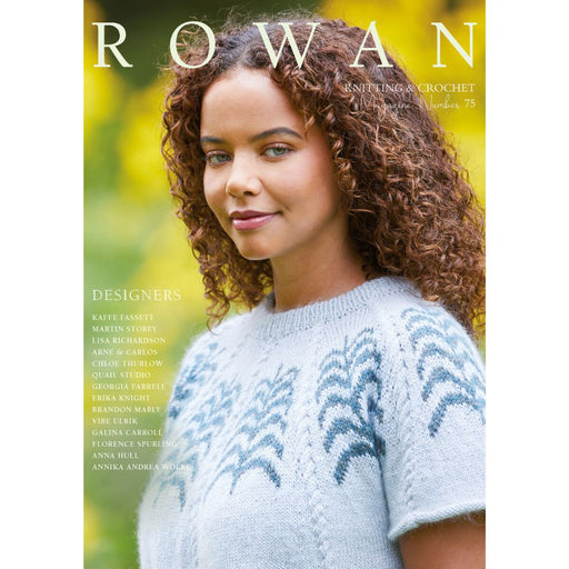 Rowan Knitting and Crochet Magazine 75-Needlecraft Patterns-Trendy Trims-Wild & Woolly Yarns