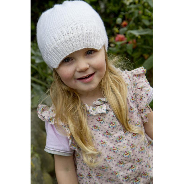 Snow White Hat & Mittens Knitting Pattern - 8Ply (LC09)-Pattern-Wild and Woolly Yarns