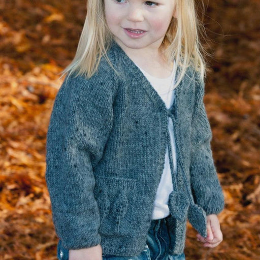 Spearmint Leaf Cardigan Knitting Pattern -8PLY (LF09)-Pattern-Wild and Woolly Yarns