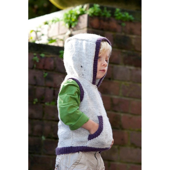 Sugar Baby Hoodie Knitting Pattern - 8Ply (LF15)-Needlecraft Patterns-Lisa F Design-Wild & Woolly Yarns