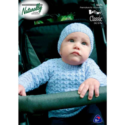 Sweater & Hat Knitting Pattern (K575)-Needlecraft Patterns-Wild and Woolly Yarns