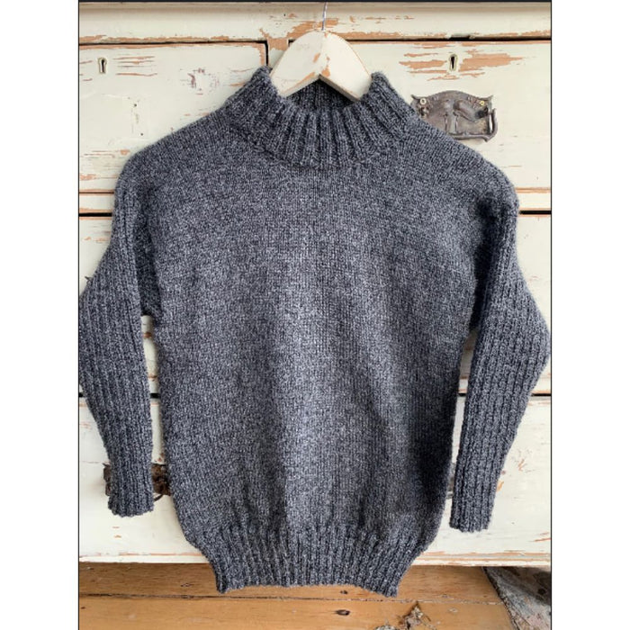 Sweater with Rib Sleeves Knitting Pattern (N1466)-Needlecraft Patterns-Wentworth Distributors-Printed-Wild & Woolly Yarns