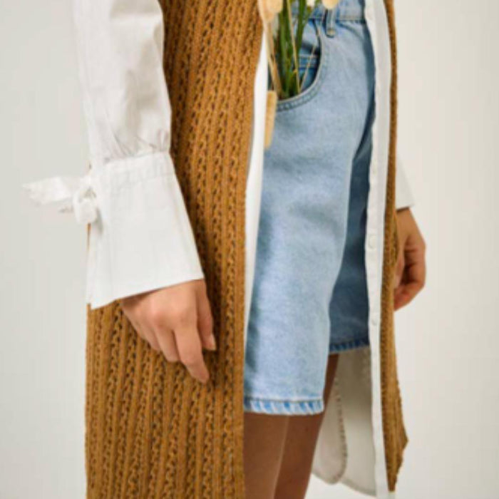 Tana Long Vest Knitting Pattern-Needlecraft Patterns-Wentworth Distributors-Printed-Wild & Woolly Yarns