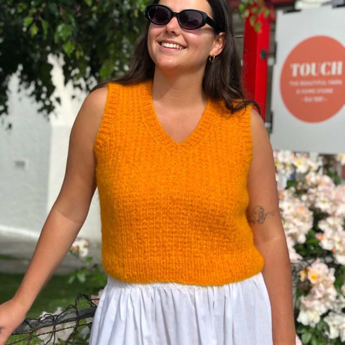 Thea Vest Knitting Pattern (155)-Needlecraft Patterns-Touch Yarns-Wild & Woolly Yarns