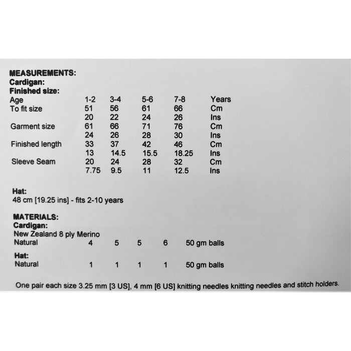 Toasted Marshmallow Cardigan Knitting Pattern - 8Ply (LF14)-Needlecraft Patterns-Lisa F Design-Wild & Woolly Yarns