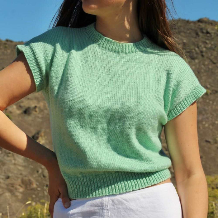 Watermelon Tee Knitting Pattern (167)-Needlecraft Patterns-Touch Yarns-Wild & Woolly Yarns