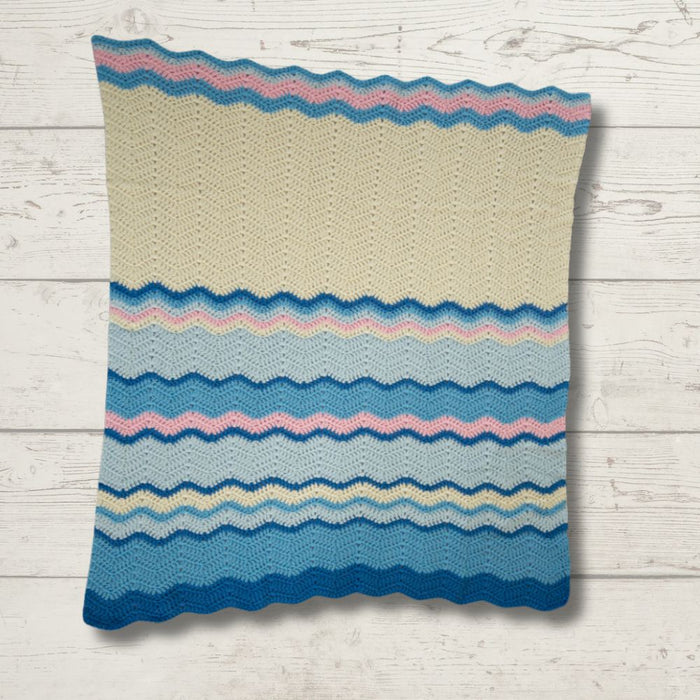 Waves & Mermaid Crochet Blanket Pattern (K3031)-Pattern-Wild and Woolly Yarns