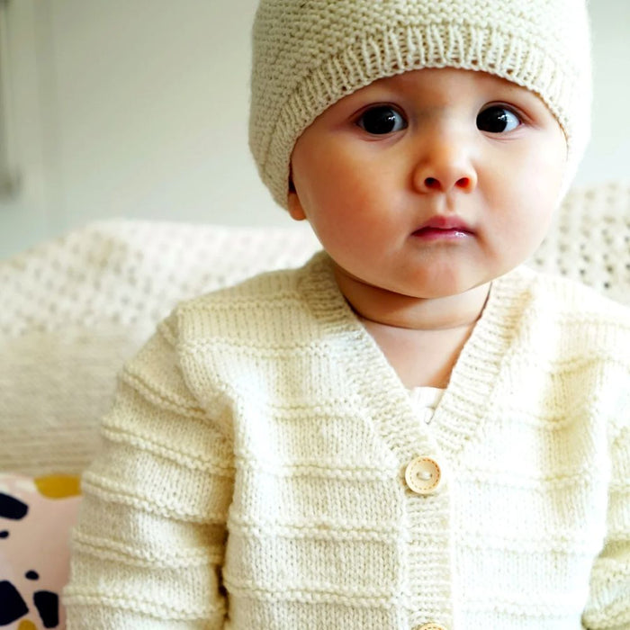 Augusta Cardi & Hat Knitting Pattern - 4Ply (BC81)-Pattern-Wild and Woolly Yarns