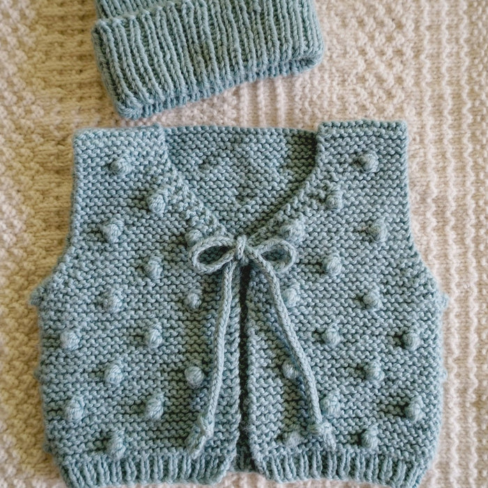Blake Vest & Beanie Knitting Pattern - 8Ply (BC102)-Pattern-Wild and Woolly Yarns