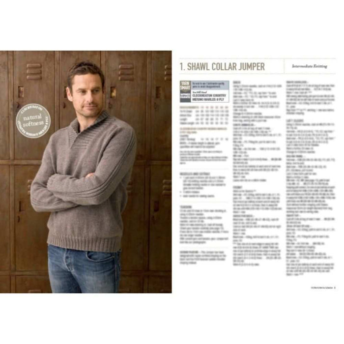Mens Merino Collection Pattern Book (102)-Pattern Book-The Australian Yarn Co-Wild & Woolly Yarns