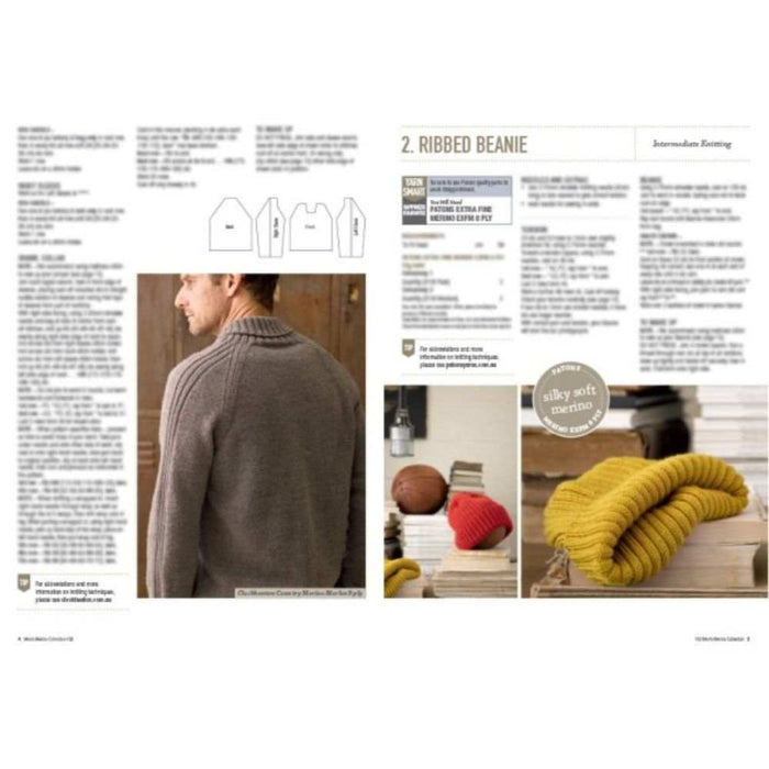 Mens Merino Collection Pattern Book (102)-Pattern Book-The Australian Yarn Co-Wild & Woolly Yarns