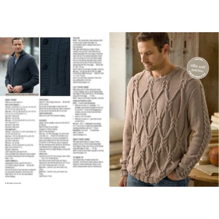 Mens Merino Collection Pattern Book (102)-Pattern Book-The Australian Yarn Co-Wild & Woolly Yarns