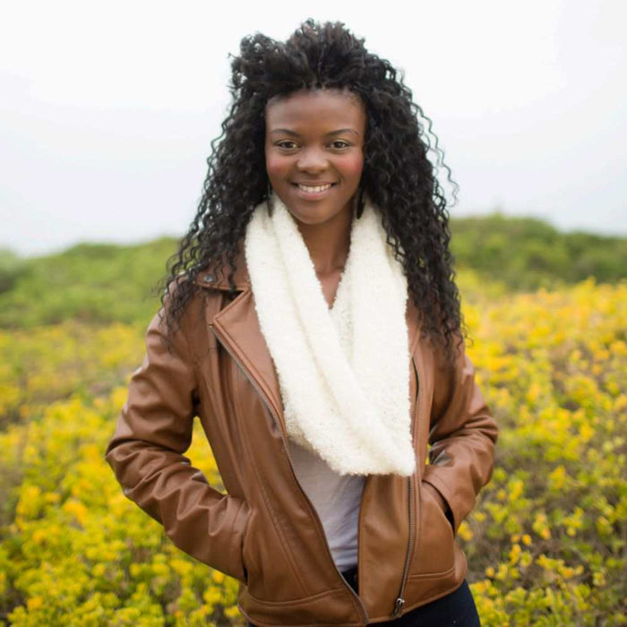 Boucle Cowl Knitting Pattern (AE - 4009)-Pattern-Wild and Woolly Yarns