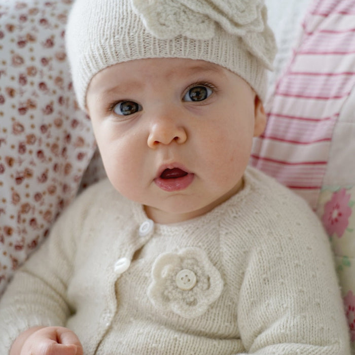 Brittany Cardi, Hat & Shoes Knitting Pattern - 4Ply (BC93)-Pattern-Wild and Woolly Yarns