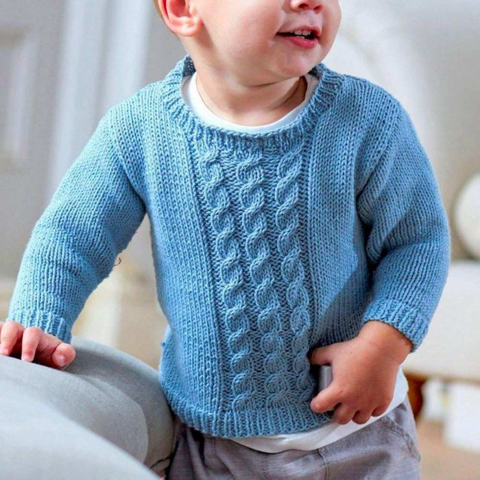 Cabled Sweater & Tank Top Knitting Pattern (6755)-Pattern-Wild and Woolly Yarns