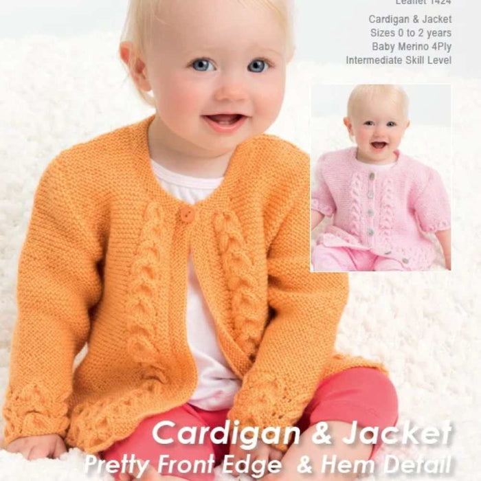 Cardigan & Jacket Knitting Pattern (CRU1424)-Pattern-Wild and Woolly Yarns