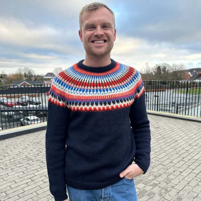 Celeste Sweater Man Knitting Pattern - PetiteKnit-Pattern-Wild and Woolly Yarns