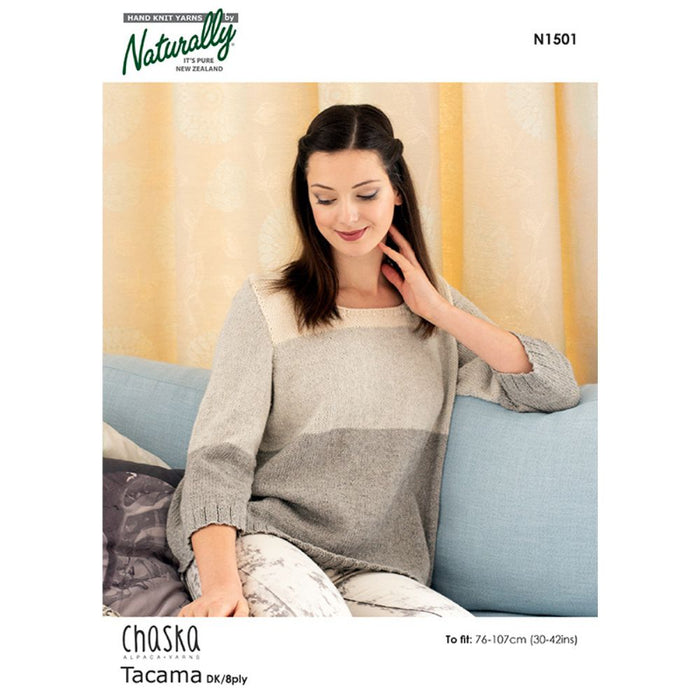 Classic Sweater Knitting Pattern (N1501)**-Pattern-Wild and Woolly Yarns