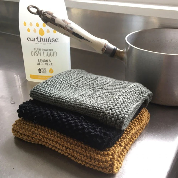 Cotton Dishcloths Knitting Pattern-Pattern-Wild and Woolly Yarns