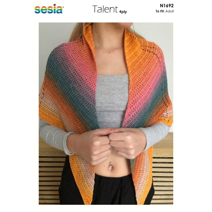 Crochet Kerchief Pattern (N1692)-Pattern-Wild and Woolly Yarns
