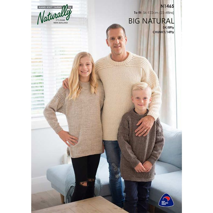 Family Sweater Knitting Pattern (N1465)-Pattern-Wild and Woolly Yarns