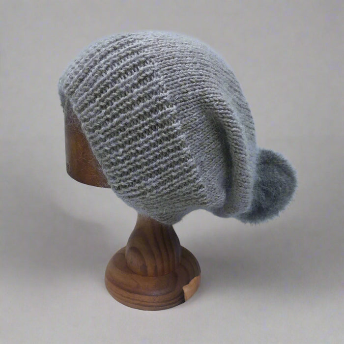 'Flossy' A Relaxed Style Beanie Knitting Pattern-Pattern-Wild and Woolly Yarns