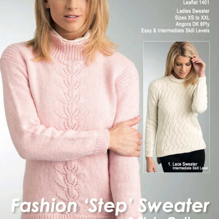 Ladies Sweater Knitting Pattern (CRU1401)-Pattern-Wild and Woolly Yarns