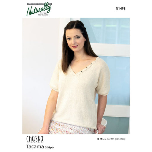 Rolled Edge Top Knitting Pattern (N1498)-Pattern-Wild and Woolly Yarns