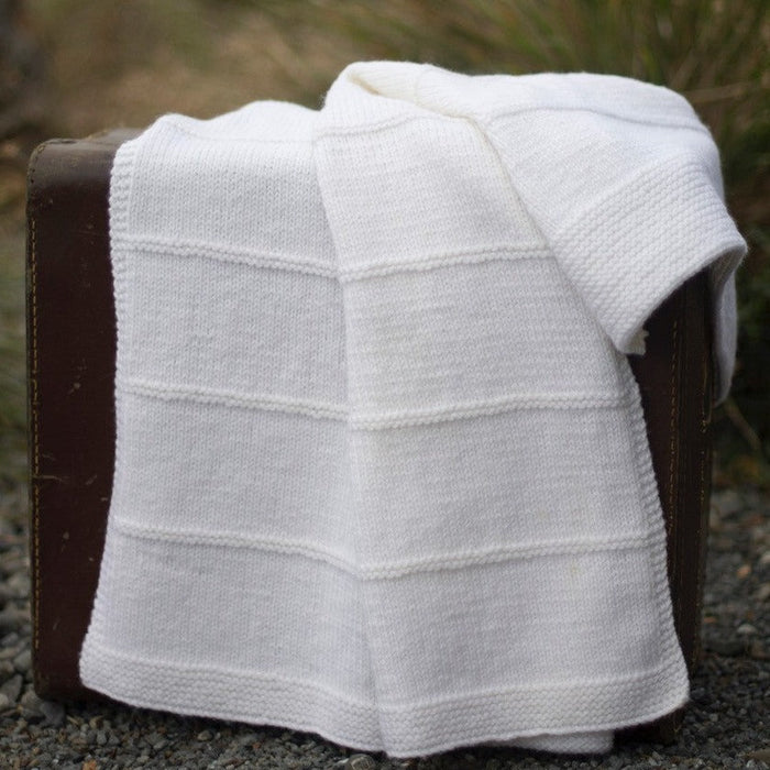 Stripe Blanket Knitting Pattern - 8 Ply (BC06)-Pattern-Wild and Woolly Yarns