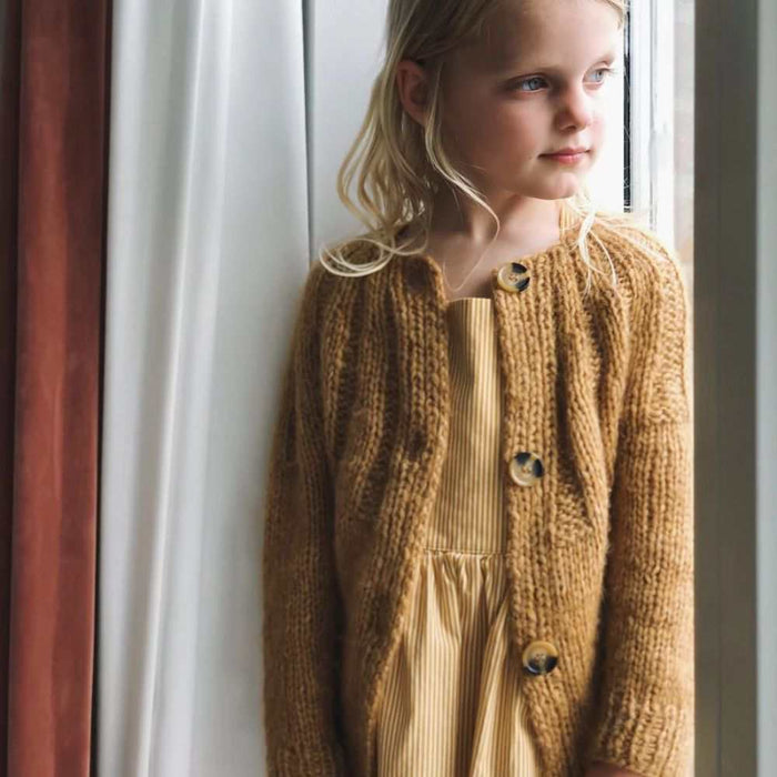 Sunday Cardigan Junior Knitting Pattern - PetiteKnit-Pattern-Wild and Woolly Yarns