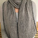 Two Colour Fisherman's Rib Scarf Kitting Pattern (N1704)-Pattern-Wild and Woolly Yarns
