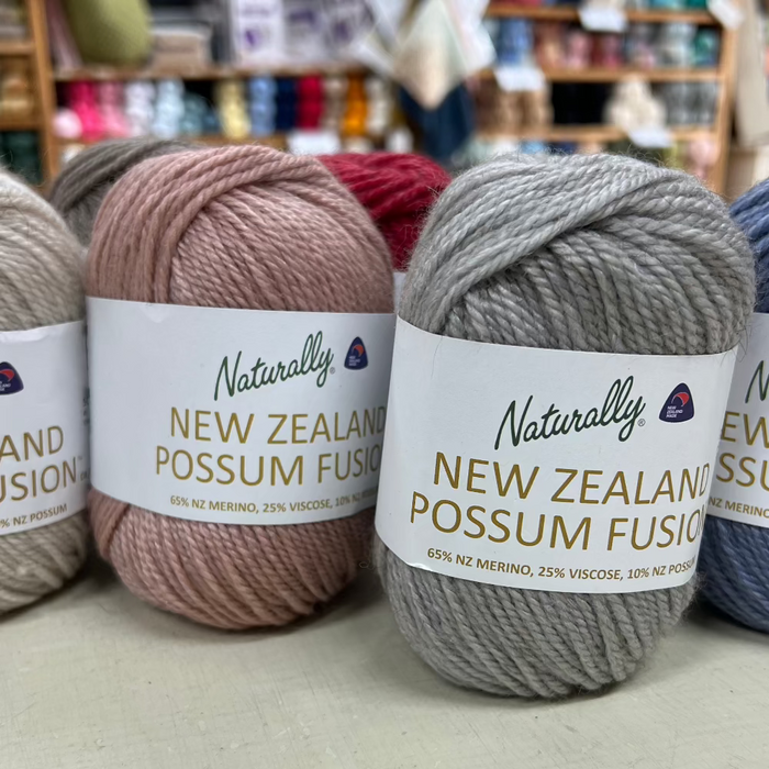 Possum Fusion 8ply-Yarn-Wentworth Distributors-Oatmeal (001)-Wild & Woolly Yarns