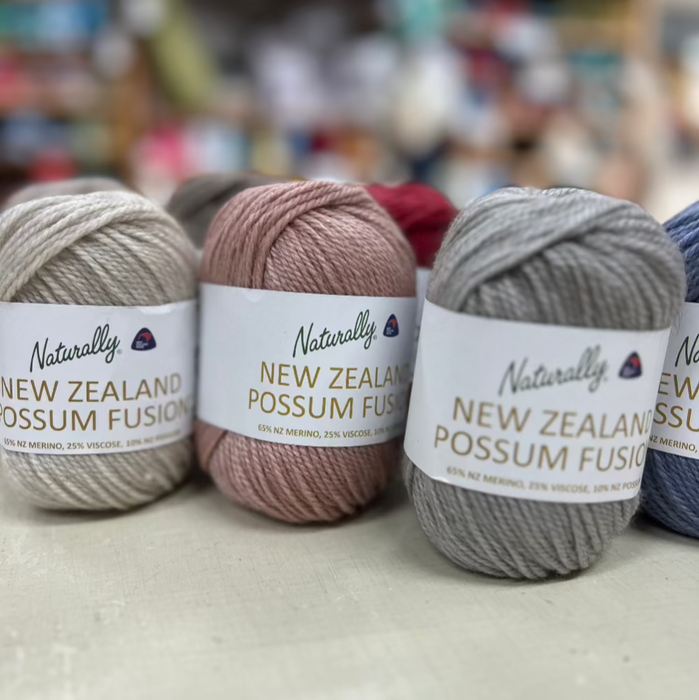 Possum Fusion 8ply-Yarn-Wentworth Distributors-Oatmeal (001)-Wild & Woolly Yarns