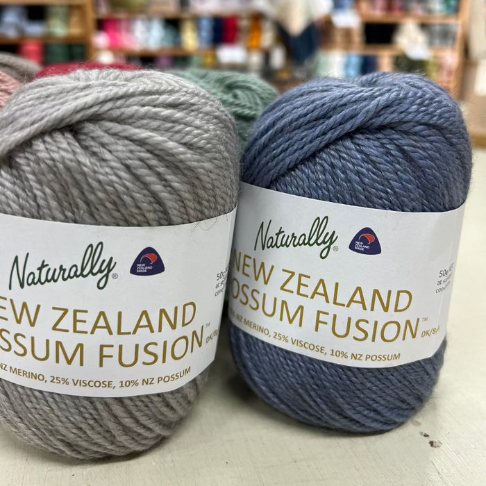 Possum Fusion 8ply-Yarn-Wentworth Distributors-Oatmeal (001)-Wild & Woolly Yarns