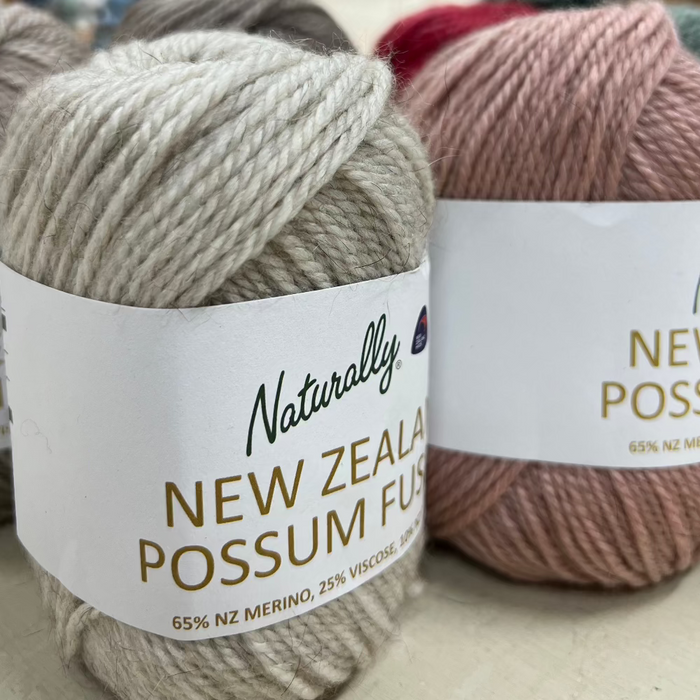 Possum Fusion 8ply-Yarn-Wentworth Distributors-Oatmeal (001)-Wild & Woolly Yarns